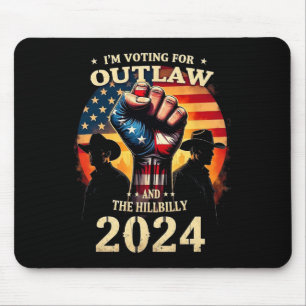 Im Voting For The Outlaw And The Hillbilly Mouse Mat