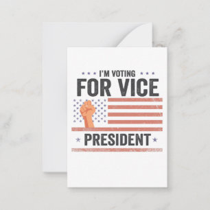 I'm Voting For Vice President Trump Election Gift Card
