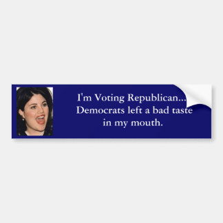 I'm Voting Republican... Bumper Sticker