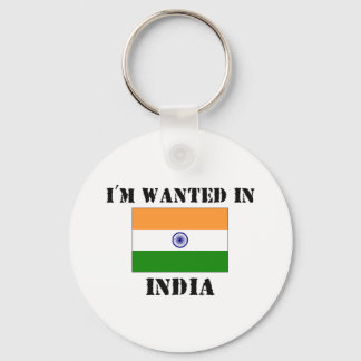 I'm Wanted In India Key Ring