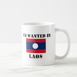 I'm Wanted In Laos Coffee Mug