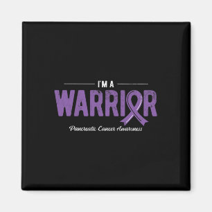 I'm Warrior Purple Pancreatic Cancer Awareness Magnet