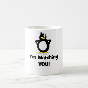 I'm Watching You Penguin Coffee Mug