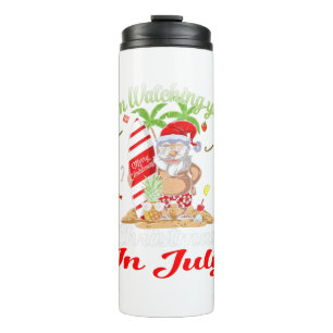 I'm Watching You Santa Christmas In July Tank Top Thermal Tumbler