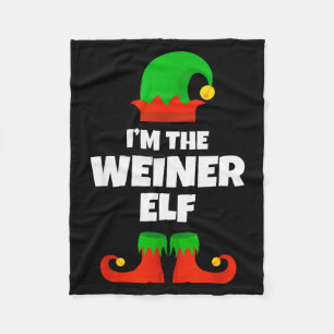 I'm Weiner Elf Family Pajama Christmas Dachshund D Fleece Blanket