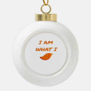 I'm What I Yam Classic Ceramic Ball Christmas Ornament