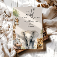 I'm Wild About You Animal Valentines Day