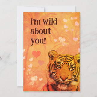I'm wild about you! (not only) Valentine's card