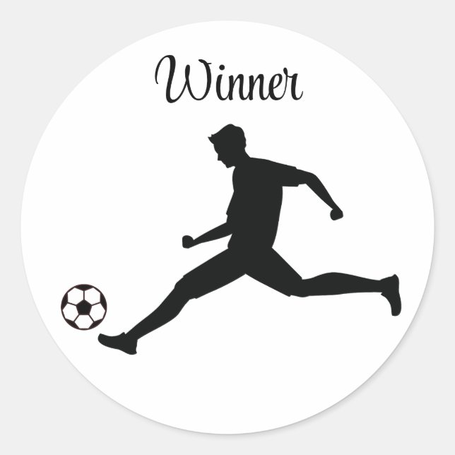 I'm winner classic round sticker (Front)