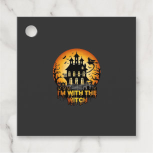 Im Witch Haunted House Full Moon Pumpkins Favour Tags