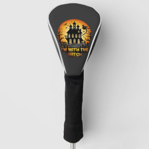 Im Witch Haunted House Full Moon Pumpkins Golf Head Cover