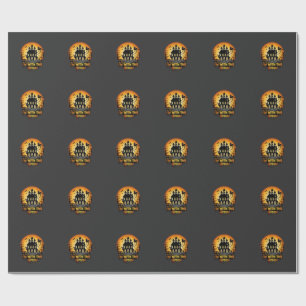 Im Witch Haunted House Full Moon Pumpkins Wrapping Paper