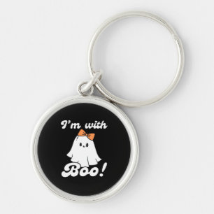 Im With Boo Funny Retro Style Key Ring