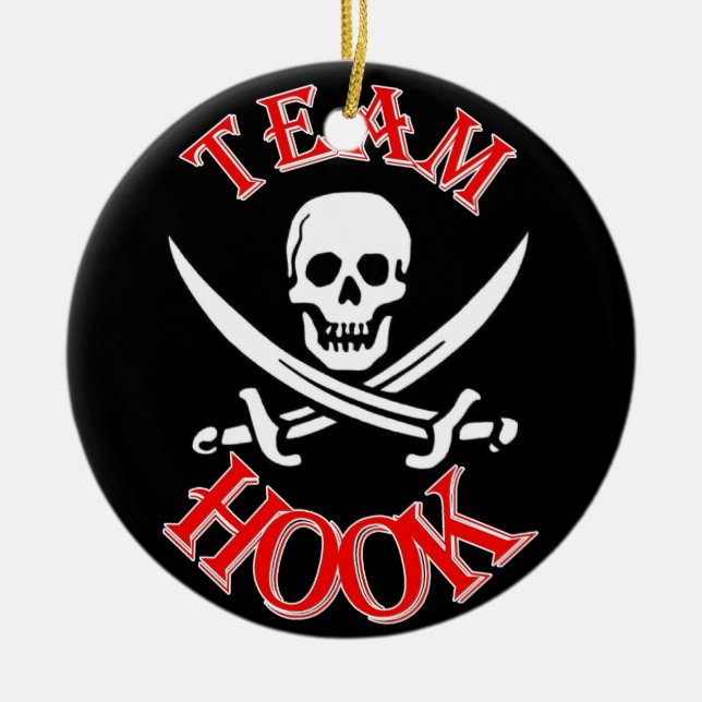 I'm with Captain Hook Ceramic Tree Decoration (Front)