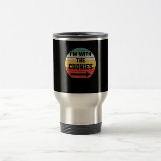 Im With Cookies Halloween Matching Couple Gift Travel Mug