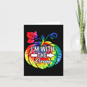 I'm With Creepy Couple Matching Halloween Costume Card