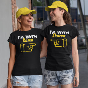 I'm With Custom Name Funny Personalised Womens T-Shirt