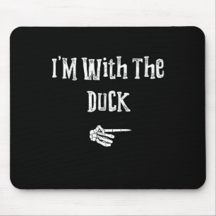 Im With Duck Halloween Costume Funny Couples Match Mouse Mat