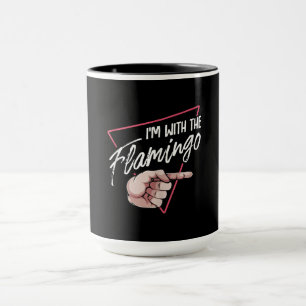 Im With Flamingo Halloween Matching Couple Costume Mug