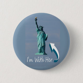 I'm With Her! 6 Cm Round Badge