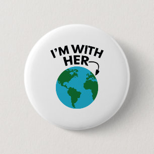 I'm With Her 6 Cm Round Badge