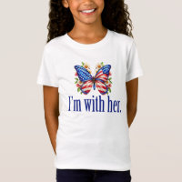I'm With Her Cute Kamala Butterfly Girls