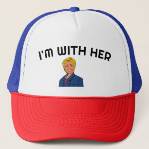 "I'm with Her" Hilary Clinton Trucker Redneck Cap