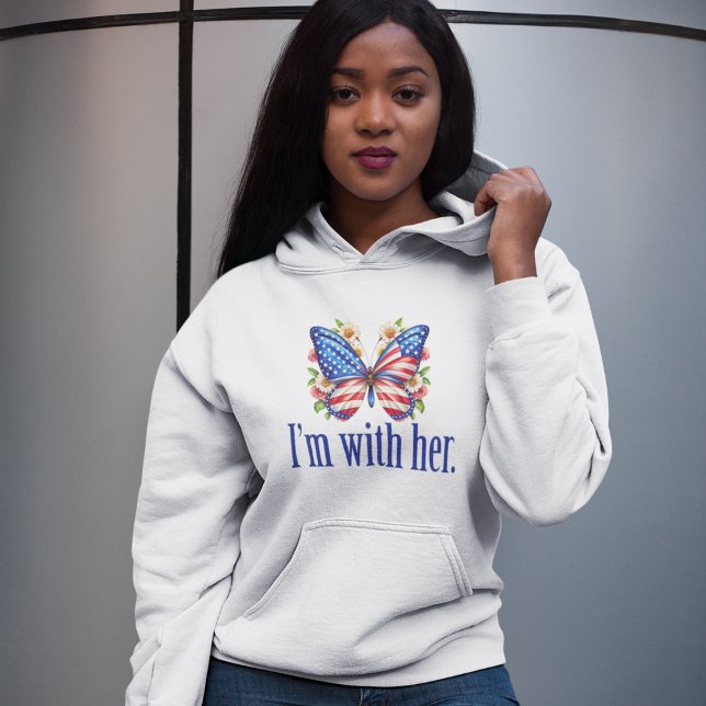 I'm With Her Kamala Harris for President Butterfly Hoodie (Creator Uploaded)