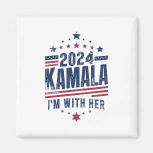 I'm With Her Kamala Vote For 2024 Kamala-Harris Magnet