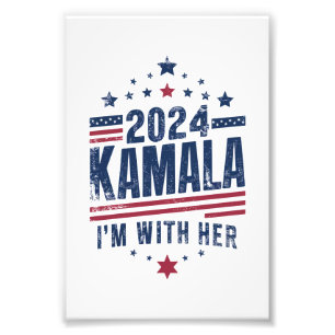 I'm With Her Kamala Vote For 2024 Kamala-Harris Photo Print
