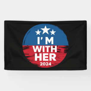 I'm With Her Kamala Vote For 2024 President Kamala Banner