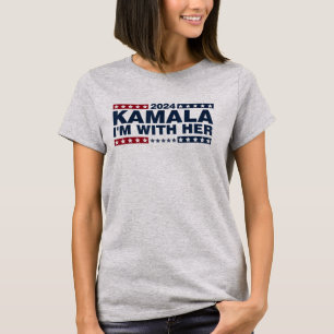 I'm With Her Kamala Vote President Kamala-Harris T-Shirt