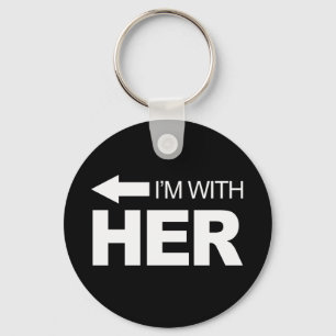 I'm with her (left) -.png key ring