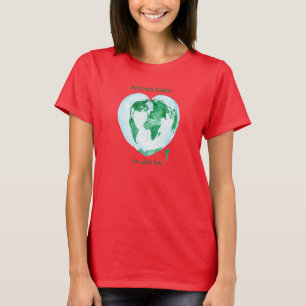 I'm With Her, Mother Earth Little Girls Raglan T-Shirt
