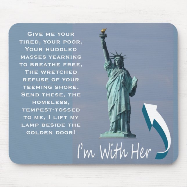 I'm With Her! Mouse Mat (Front)
