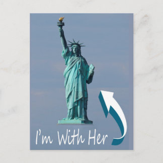 I'm With Her! Postcard