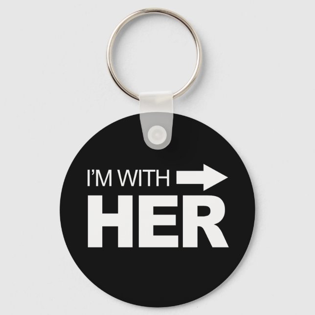 I'm with her (right) -.png key ring (Front)