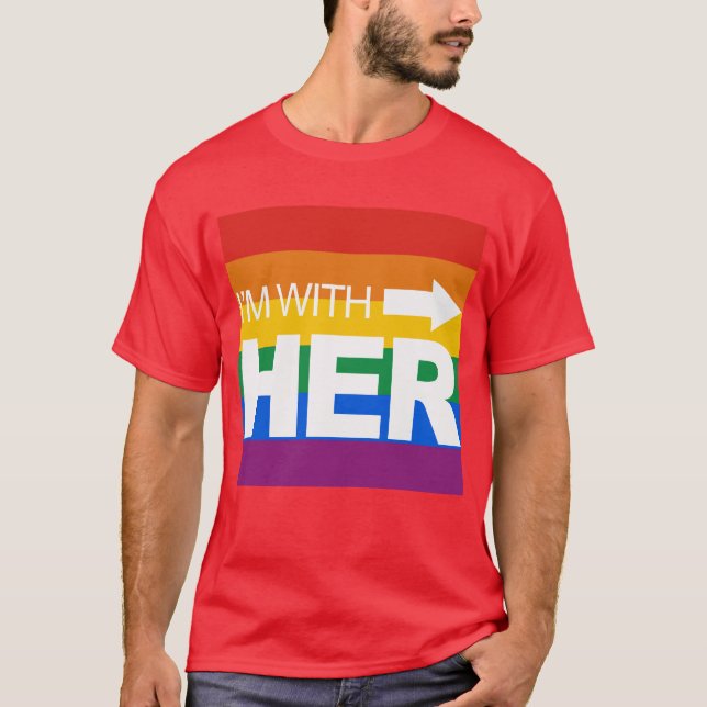 I'm with her (right) -.png T-Shirt (Front)