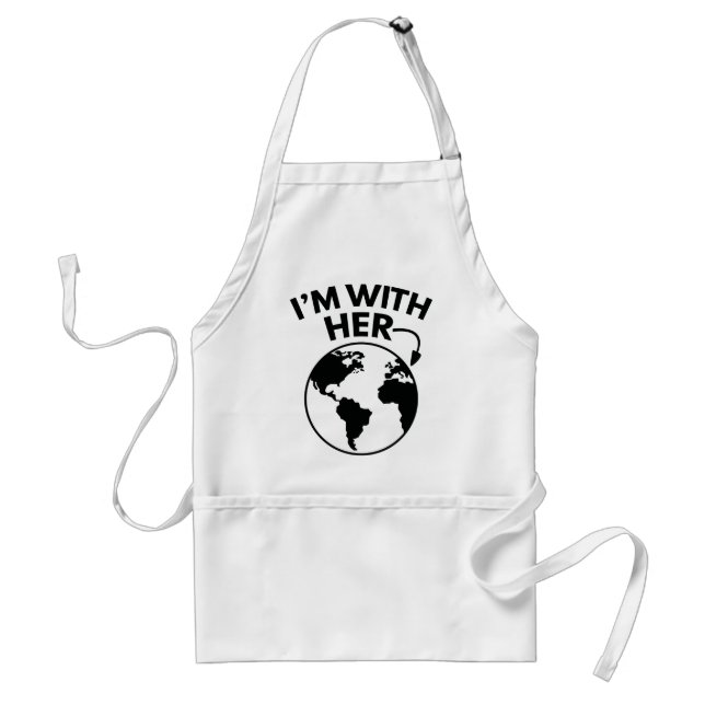 I'm With Her Standard Apron (Front)