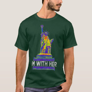 Im With Her Statue Of Liberty Resist Rebel LGBQ NY T-Shirt