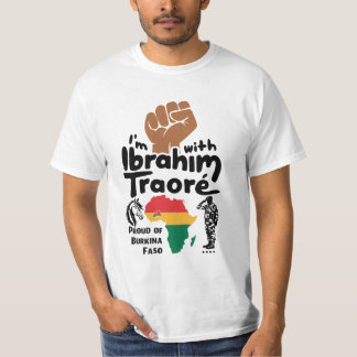 I'm With Ibrahim Traoré Burkina Faso West African  T-Shirt