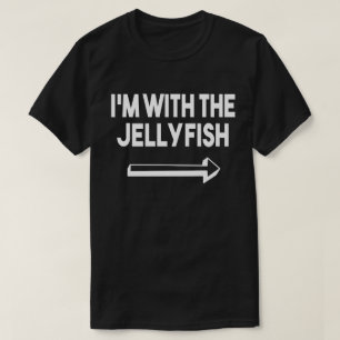 I'm With Jellyfish Easy Halloween Matching Couples T-Shirt