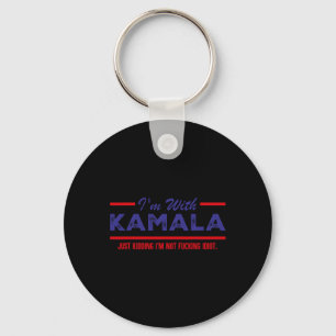 I'm With Kamala Just Kidding Not Idiot Republicans Key Ring