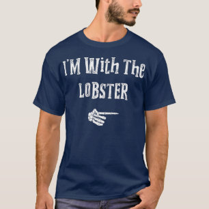 Im With Lobster Halloween Costume Funny Couples T-Shirt