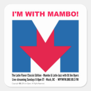 "I'm With Mambo" sticker