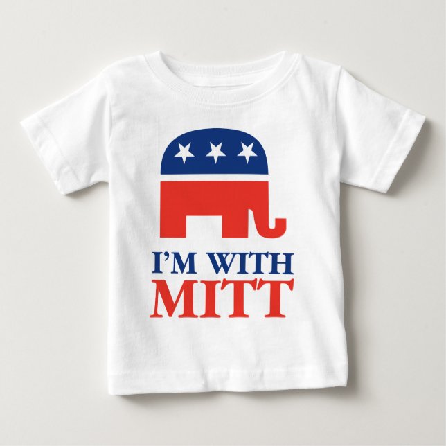 I'm With Mitt Baby T-Shirt (Front)