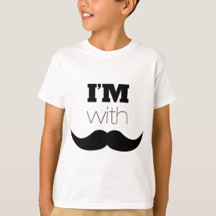 I'm With Moustache T-Shirt