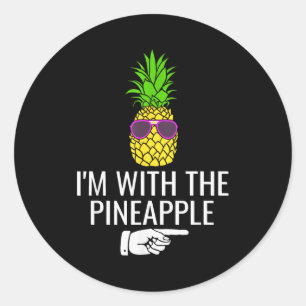 I'm With Ne Shirt Funny Ne Halloween Costume Classic Round Sticker