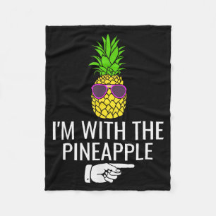 I'm With Ne Shirt Funny Ne Halloween Costume  Fleece Blanket