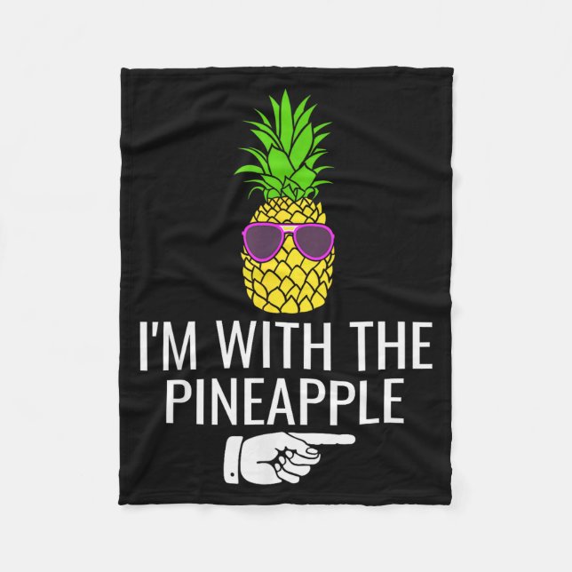 I'm With Ne Shirt Funny Ne Halloween Costume  Fleece Blanket (Front)